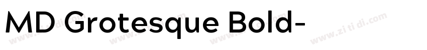 MD Grotesque Bold字体转换